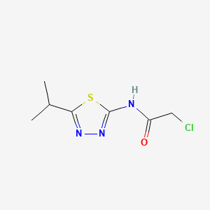 molecular formula C7H10ClN3OS B1607312 2-氯-N-(5-异丙基-[1,3,4]噻二唑-2-基)-乙酰胺 CAS No. 15777-41-0