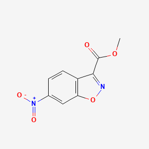molecular formula C9H6N2O5 B1607339 Methyl 6-nitro-1,2-benzoxazole-3-carboxylate CAS No. 5453-86-1