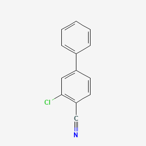 molecular formula C13H8ClN B1607341 2-Chloro-4-phenylbenzonitrile CAS No. 5435-92-7