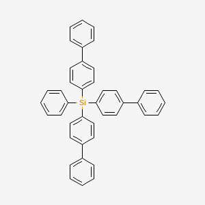 molecular formula C42H32Si B1607349 Tribiphenyl-4-yl(phenyl)silane CAS No. 3325-28-8