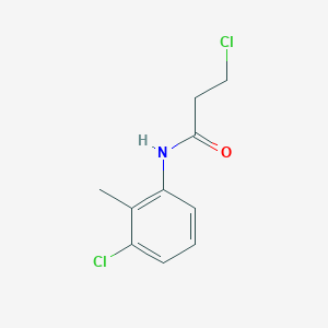 molecular formula C10H11Cl2NO B1607350 3-Chloro-n-(3-chloro-2-methylphenyl)propanamide CAS No. 39494-09-2
