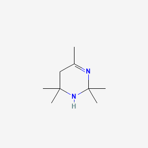 molecular formula C9H18N2 B1607380 Pyrimidine, 1,2,5,6-tetrahydro-2,2,4,6,6-pentamethyl- CAS No. 556-72-9
