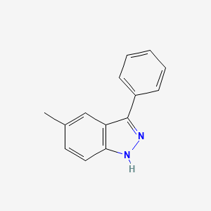 molecular formula C14H12N2 B1607385 5-Methyl-3-phenyl-1H-indazole CAS No. 57614-16-1