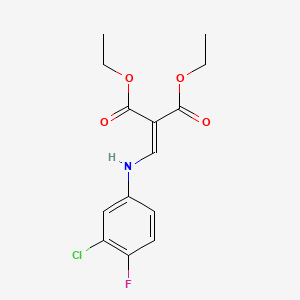 Diethyl 2-[(3-chloro-4-fluoroanilino)methylene]malonate