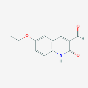 B1607393 6-Ethoxy-2-hydroxyquinoline-3-carbaldehyde CAS No. 433975-12-3