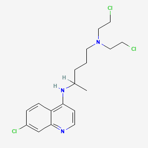 molecular formula C18H24Cl3N3 B1607423 Chloroquine mustard CAS No. 3562-71-8