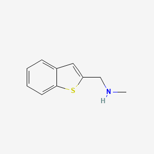 B1607426 1-(Benzo[b]thiophen-2-yl)-N-methylmethanamine CAS No. 335032-47-8
