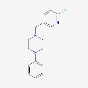 molecular formula C16H18ClN3 B1607432 1-[(6-Chloro-3-pyridinyl)methyl]-4-phenylpiperazine CAS No. 860787-10-6