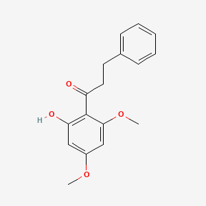 molecular formula C17H18O4 B1607437 1-(2-Hydroxy-4,6-dimethoxyphenyl)-3-phenylpropan-1-one CAS No. 3791-76-2