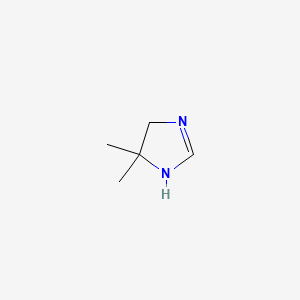 molecular formula C5H10N2 B1607463 4,4-Dimethyl-2-imidazoline CAS No. 2305-59-1