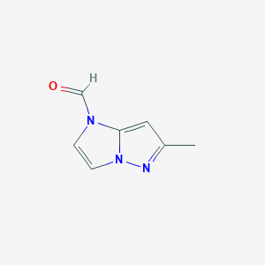 B160748 6-Methyl-1H-imidazo[1,2-b]pyrazole-1-carbaldehyde CAS No. 135829-75-3