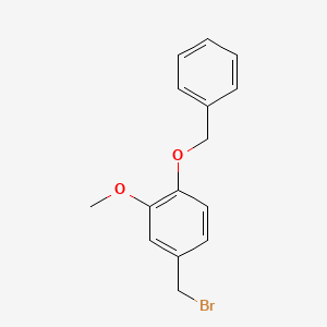 molecular formula C15H15BrO2 B1607480 4-(Benzyloxy)-3-methoxybenzyl bromide CAS No. 72724-00-6
