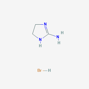 molecular formula C3H8BrN3 B1607486 Imidazolidin-2-imine hydrobromide CAS No. 30879-89-1