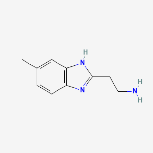 molecular formula C10H13N3 B1607492 2-(5-甲基-1H-苯并咪唑-2-基)乙胺 CAS No. 630091-54-2