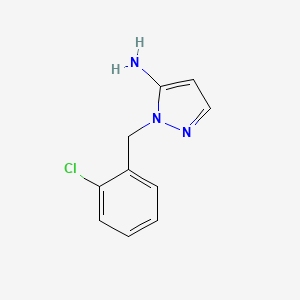 molecular formula C10H10ClN3 B1607499 1-(2-chlorobenzyl)-1H-pyrazol-5-amine CAS No. 3524-28-5