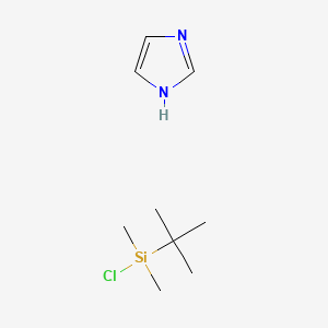 molecular formula C9H19ClN2Si B1607501 tert-butyl-chloro-dimethylsilane;1H-imidazole CAS No. 1185092-02-7