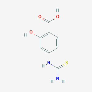 2-Hydroxy-4-thioureido-benzoic acid