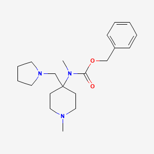 Methyl-(1-methyl-4-pyrrolidin-1-ylmethyl-piperidin-4-yl)-carbamic acid benzyl ester