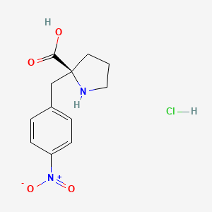(S)-2-(4-Nitrobenzyl)pyrrolidine-2-carboxylic acid hydrochloride