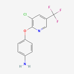 4-{[3-Chloro-5-(trifluoromethyl)pyridin-2-yl]oxy}aniline