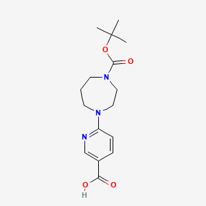 6-[4-[(2-methylpropan-2-yl)oxycarbonyl]-1,4-diazepan-1-yl]pyridine-3-carboxylic Acid