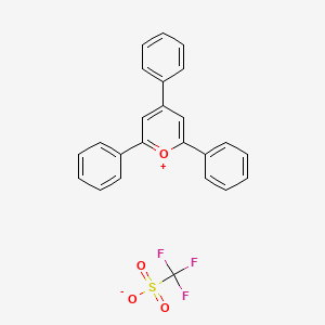 molecular formula C24H17F3O4S B1607540 2,4,6-Triphenylpyrylium trifluoromethanesulfonate CAS No. 70962-62-8