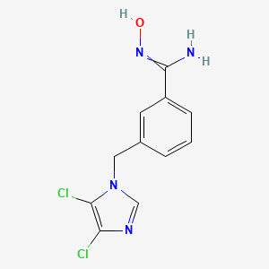 molecular formula C11H10Cl2N4O B1607542 3-[(4,5-Dichloro-1H-Imidazol-1-Yl)Methyl]-N'-Hydroxybenzenecarboximidamide CAS No. 649578-80-3