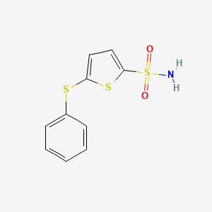 molecular formula C10H9NO2S3 B1607543 5-(Phenylthio)thiophene-2-sulfonamide CAS No. 63031-79-8