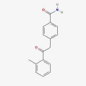 4-[2-(2-Methylphenyl)-2-oxoethyl]benzamide