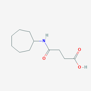 molecular formula C11H19NO3 B1607558 4-(环庚基氨基)-4-氧代丁酸 CAS No. 545349-11-9