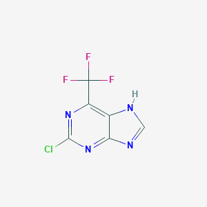 B160756 2-Chloro-6-(trifluoromethyl)-9H-purine CAS No. 1998-64-7