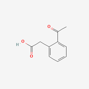 molecular formula C10H10O3 B1607563 2-(2-Acetylphenyl)acetic acid CAS No. 36073-90-2