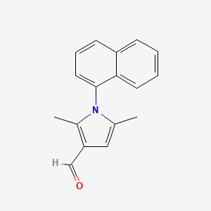 molecular formula C17H15NO B1607569 2,5-dimethyl-1-(naphthalen-1-yl)-1H-pyrrole-3-carbaldehyde CAS No. 347332-11-0