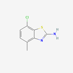 molecular formula C8H7ClN2S B1607576 7-Chloro-4-methyl-1,3-benzothiazol-2-amine CAS No. 78584-09-5
