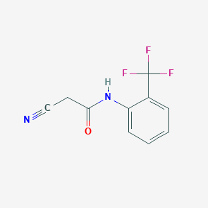 molecular formula C10H7F3N2O B1607583 2-氰基-N-[2-(三氟甲基)苯基]乙酰胺 CAS No. 419534-37-5
