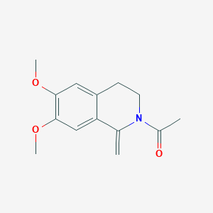 molecular formula C14H17NO3 B1607589 2-Acetyl-6,7-dimethoxy-1-methylene-1,2,3,4-tetrahydroisoquinoline CAS No. 57621-04-2