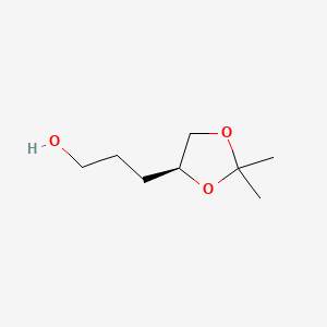 molecular formula C8H16O3 B1607590 (S)-3-(2,2-Dimethyl-1,3-dioxolan-4-yl)propan-1-ol CAS No. 51268-87-2