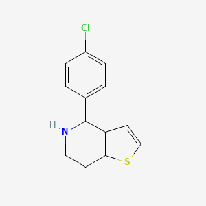 molecular formula C13H12ClNS B1607597 4-(4-Chlorophenyl)-4,5,6,7-tetrahydrothieno[3,2-c]pyridine CAS No. 213462-12-5