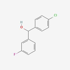 molecular formula C13H10ClFO B1607604 (4-氯苯基)(3-氟苯基)甲醇 CAS No. 2795-71-3