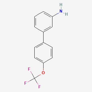 molecular formula C13H10F3NO B1607608 4'-Trifluoromethoxy-biphenyl-3-YL amine CAS No. 436150-22-0
