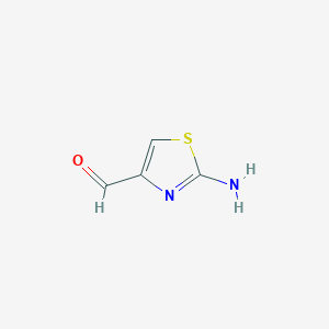 molecular formula C4H4N2OS B1607623 2-氨基噻唑-4-甲醛 CAS No. 98020-38-3