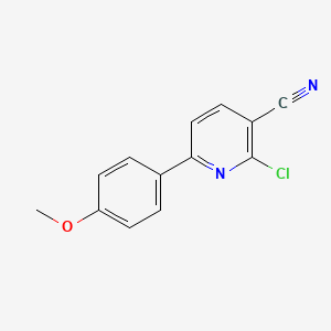 molecular formula C13H9ClN2O B1607624 2-Chloro-6-(4-methoxyphenyl)nicotinonitrile CAS No. 306977-91-3