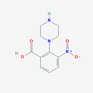 molecular formula C11H13N3O4 B1607628 3-Nitro-2-piperazin-1-ylbenzoic acid CAS No. 374063-89-5