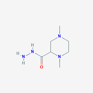 molecular formula C7H16N4O B1607637 1,4-二甲基哌嗪-2-碳酰肼 CAS No. 175203-52-8