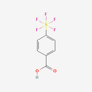 molecular formula C7H5F5O2S B1607638 4-(Pentafluorosulfanyl)benzoic acid CAS No. 832-32-6