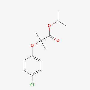 molecular formula C13H17ClO3 B1607641 Isopropyl 2-(4-chlorophenoxy)-2-methylpropanoate CAS No. 64416-88-2