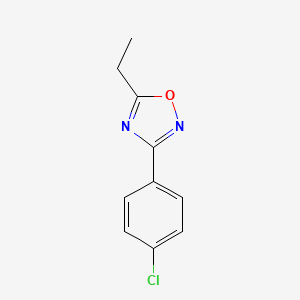 molecular formula C10H9ClN2O B1607652 3-(4-Chlorophenyl)-5-ethyl-1,2,4-oxadiazole CAS No. 196301-93-6