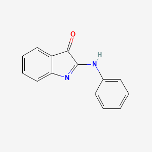 molecular formula C14H10N2O B1607661 2-Anilinoindol-3-one CAS No. 6411-55-8