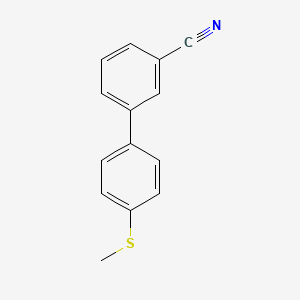 molecular formula C14H11NS B1607667 3-[4-(Methylsulfanyl)phenyl]benzonitrile CAS No. 893734-96-8