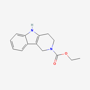 molecular formula C14H16N2O2 B1607669 Ethyl 3,4-dihydro-1H-pyrido[4,3-b]indole-2(5H)-carboxylate CAS No. 63277-54-3